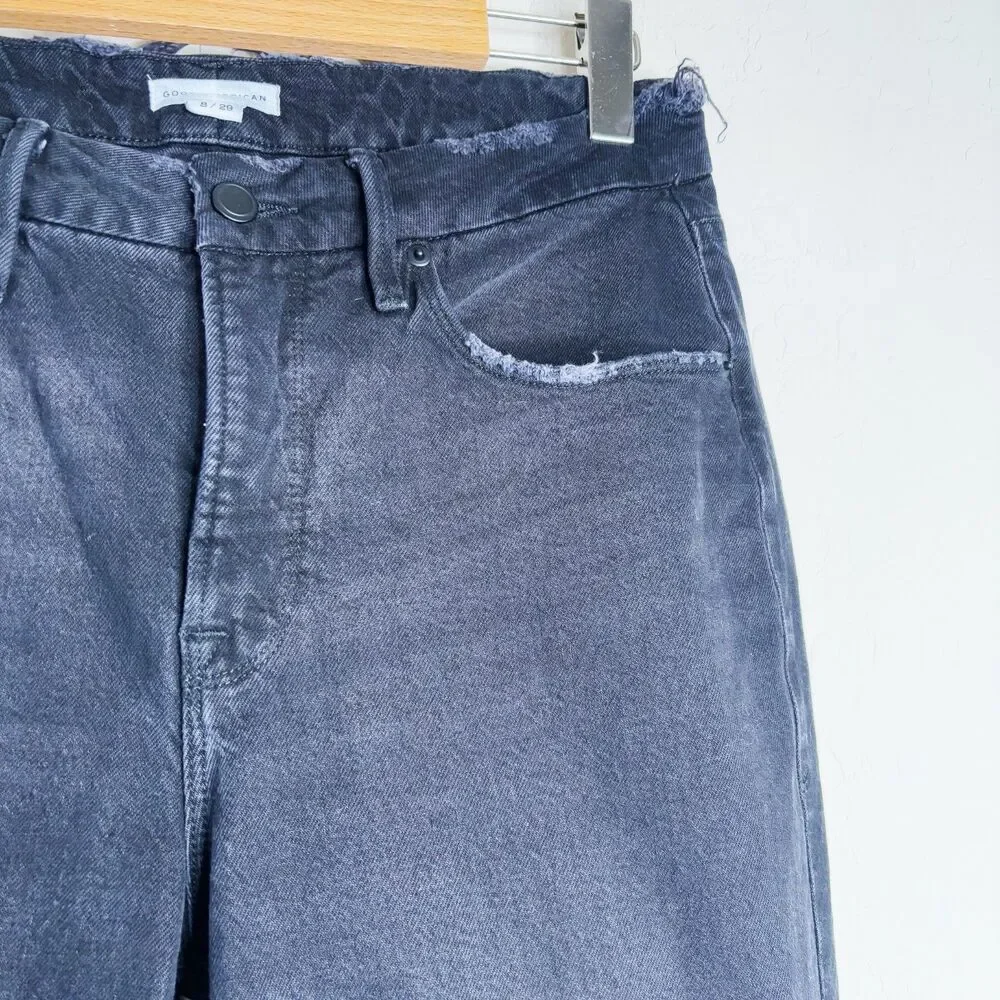 Good American Icon Distressed Jeans